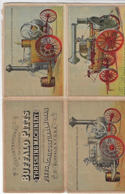 steam engines, tractors, agriculture, farming, Buffalo Pitts Thrashing Machine