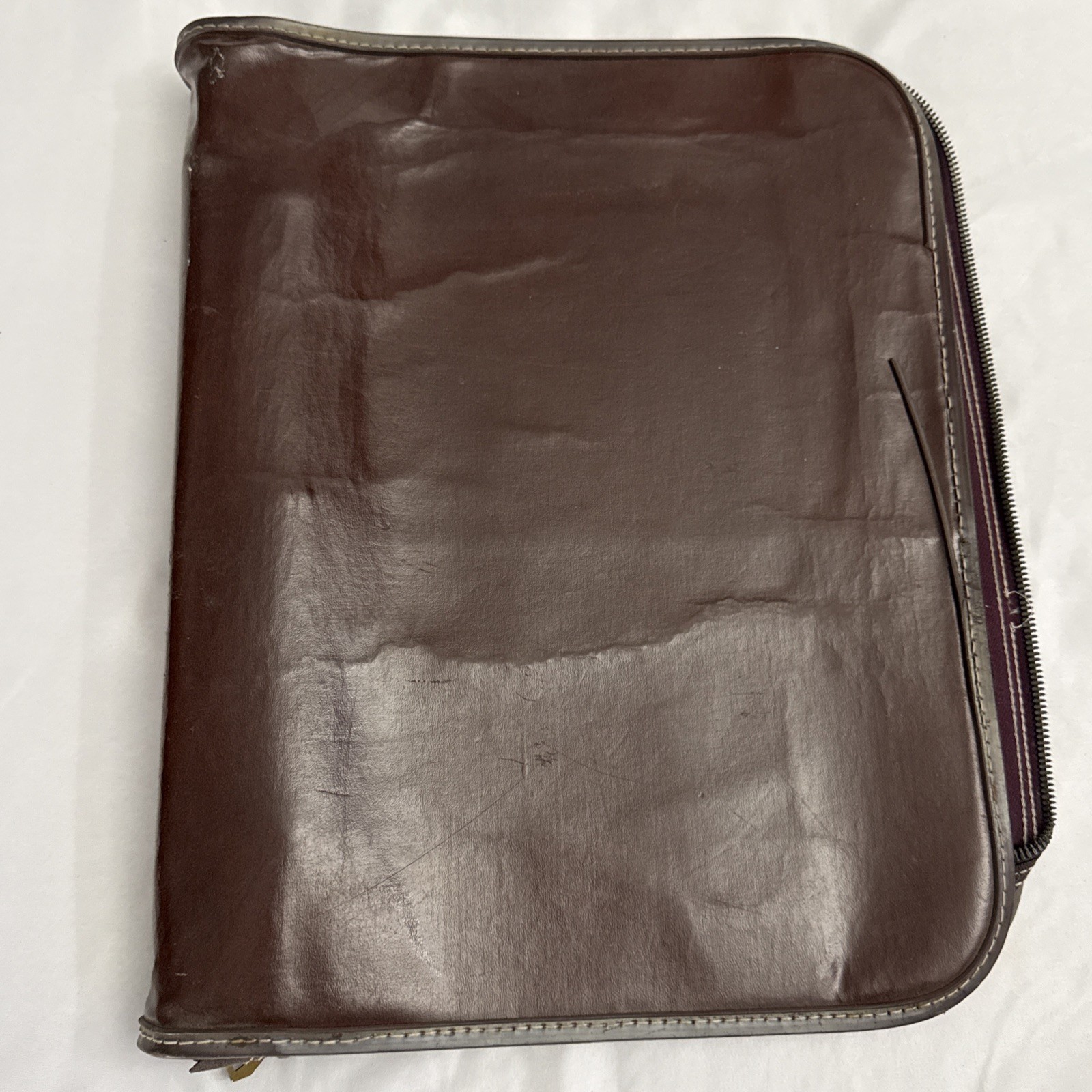 True Vintage Ringfolio National antique Leather secretary Business Binder USA