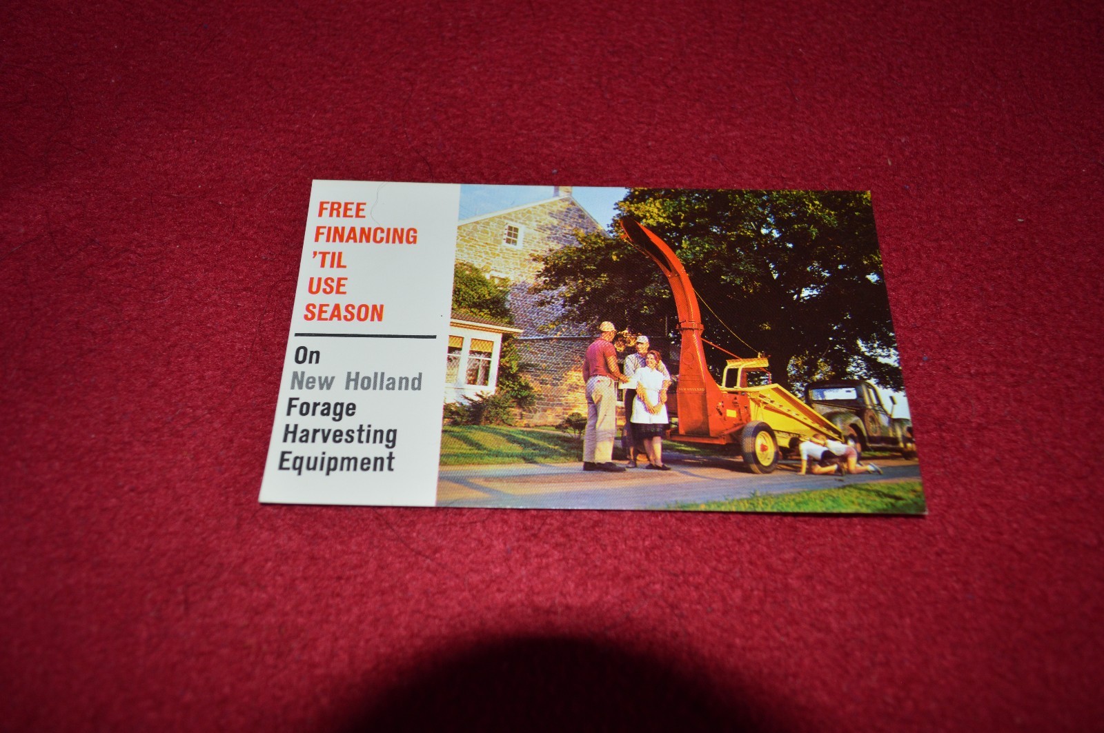 New Holland Forage Harvesting Equipment Dealer&rsquo;s Post Card LCPA3