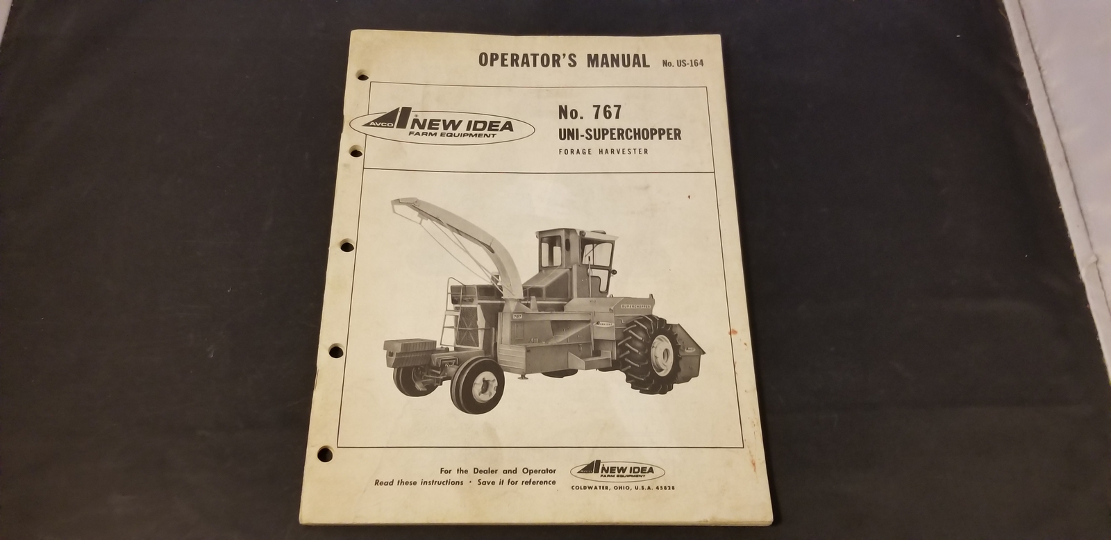 1976 Avco New Idea No 767 Uni-SuperChopper Forage Harvester Operators Manual