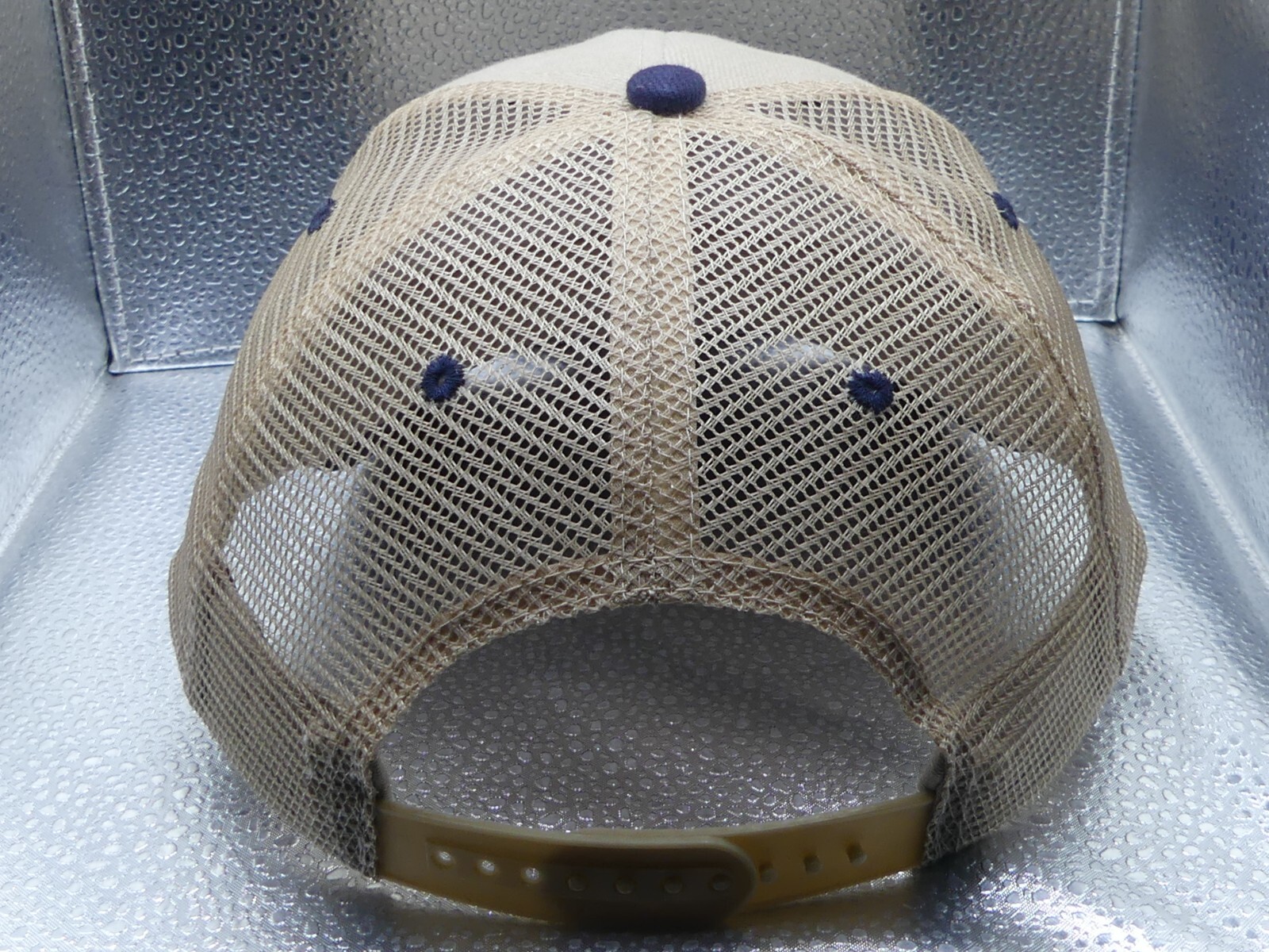 Farmers Co-op Milroy MN Otto Light Brown Blue Mesh Back Snapback Trucker Hat Cap