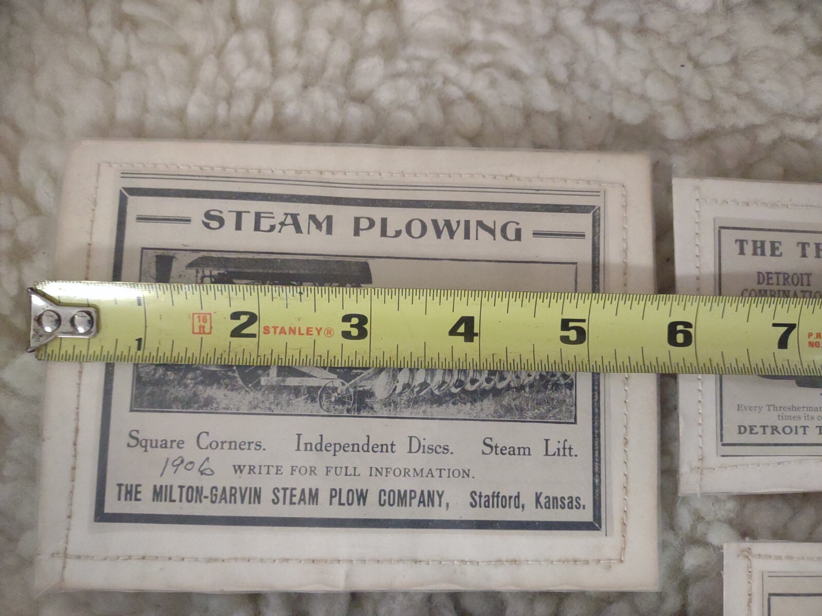 6-Early 1900s Farming Threshing Advertising clippings