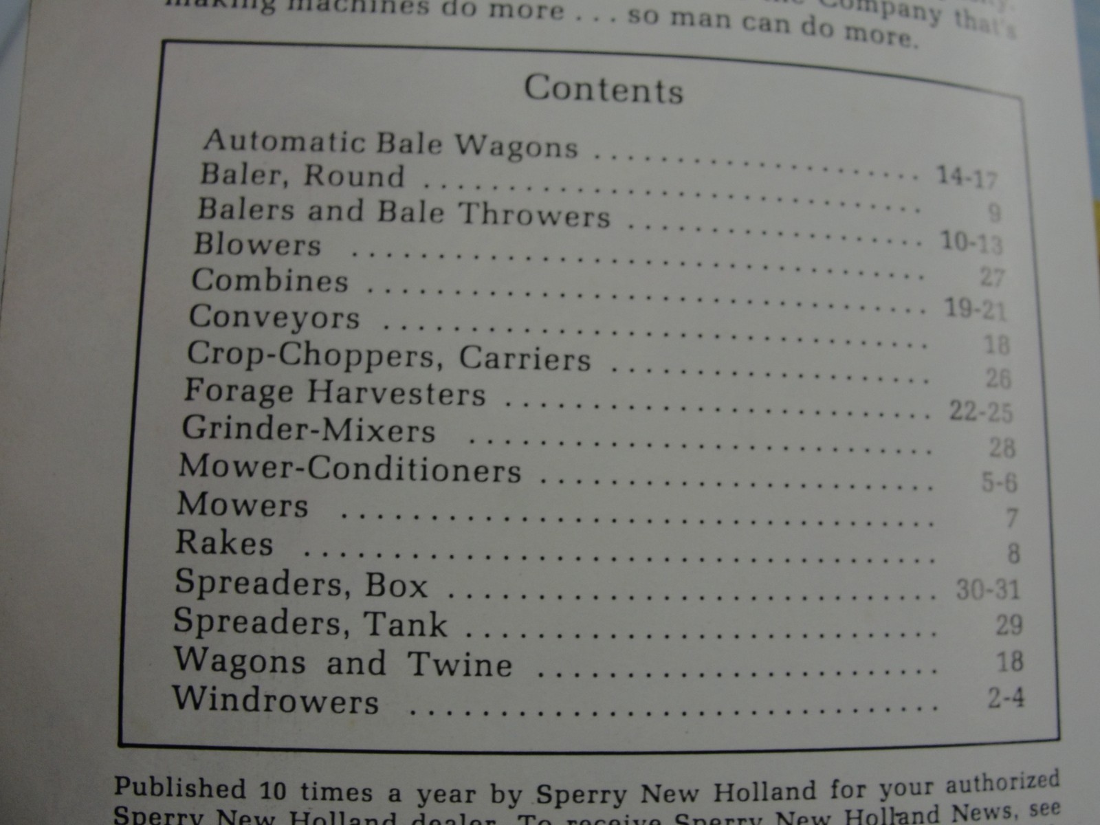 Sperry New Holland Equipment Buyers Guide Vol 20 1975 Brochure