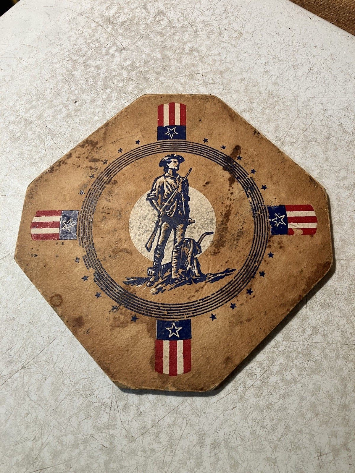 Old Reed Farm Equip Valley Nebraska Trivet Maytag Washers Patriotic No 2