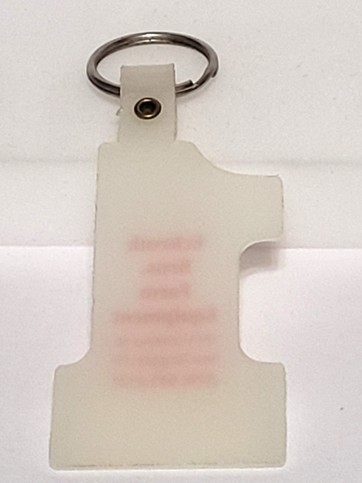 Vtg Eckroth Bros. Farm New Ringgold,Pa. Advertising Key Chain GLOWS IN DARK !!!