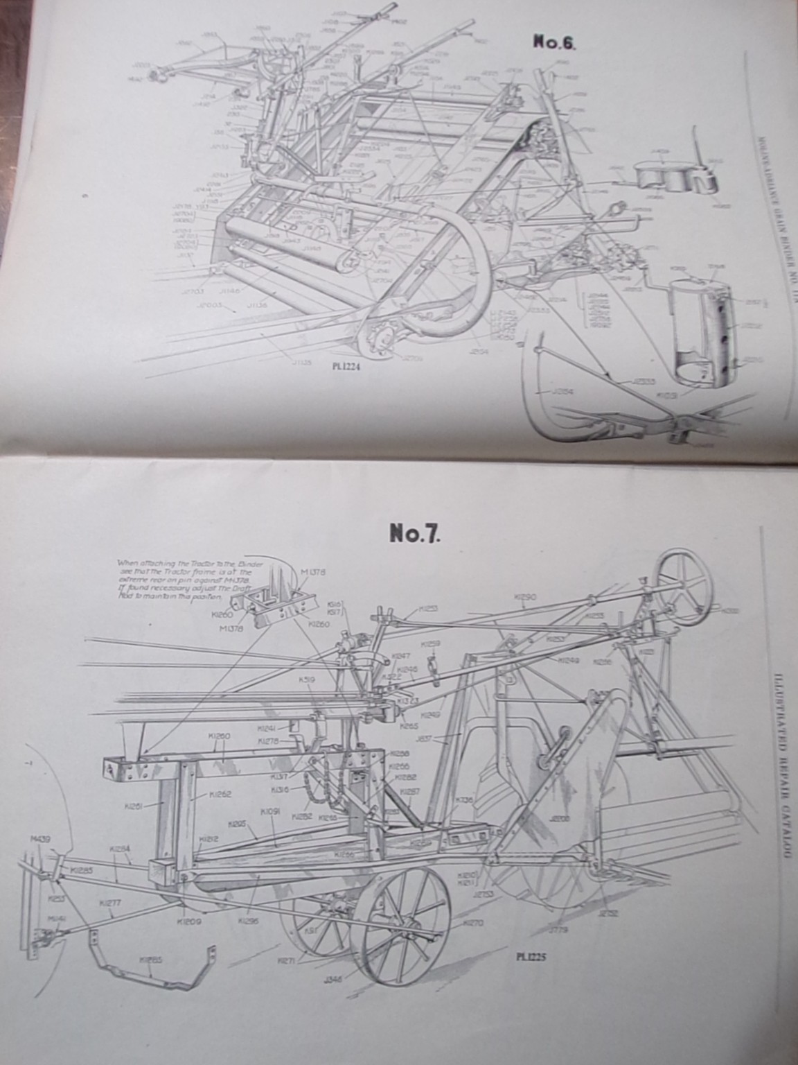 Moline No 11-A Grain Binder (Left Hand) Parts Catalog circa 1918
