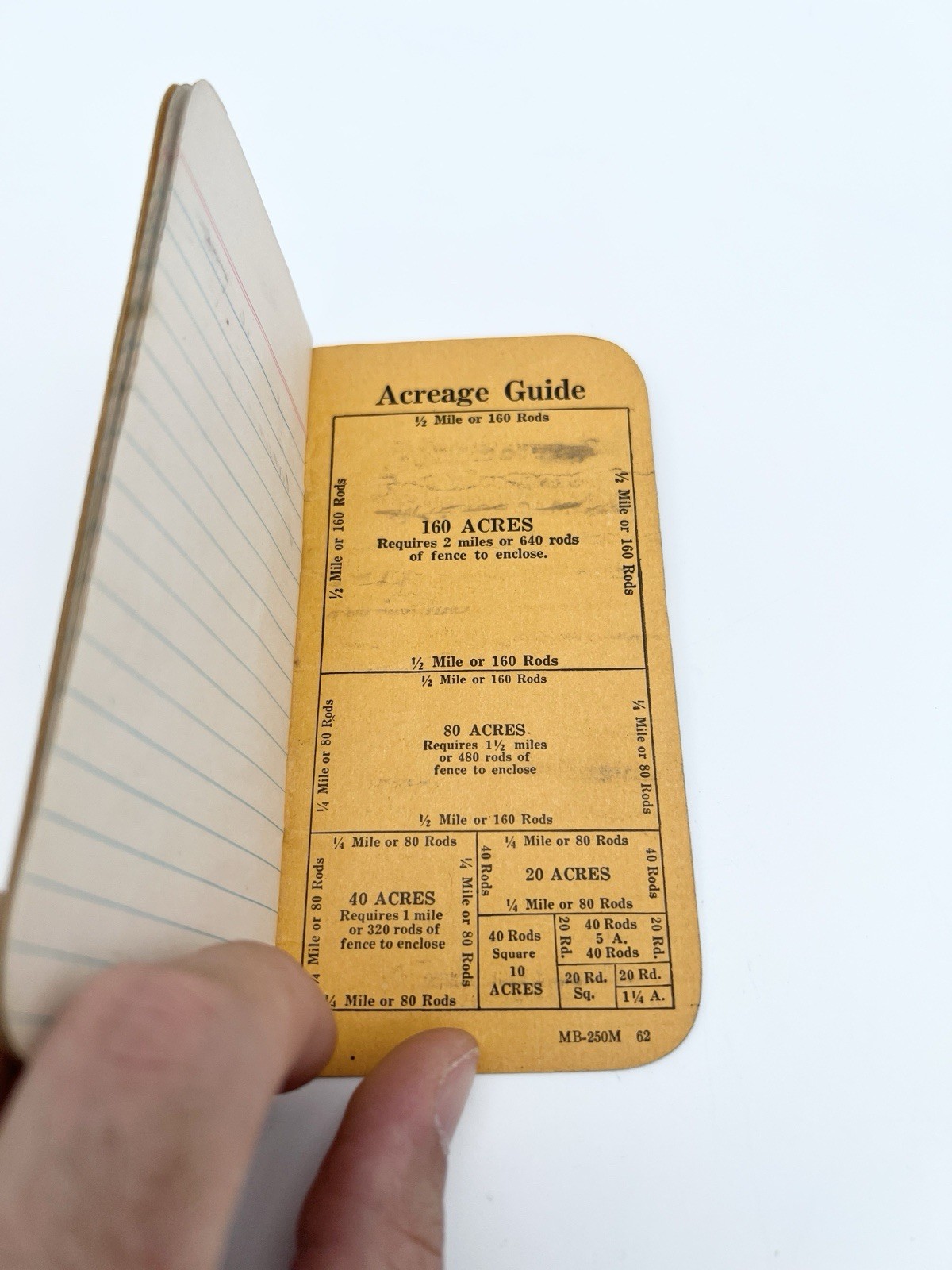Vintage 40s Red Brand Fence Advertising Pocket Notebook USA Farm Promo Ephemera
