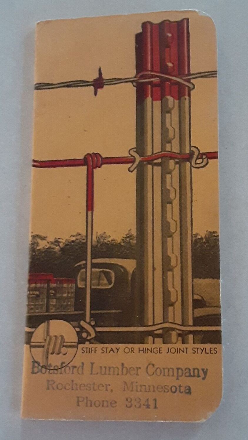 RED BRAND FENCE Notebook Pad – Botsford Lumber Company Rochester MN