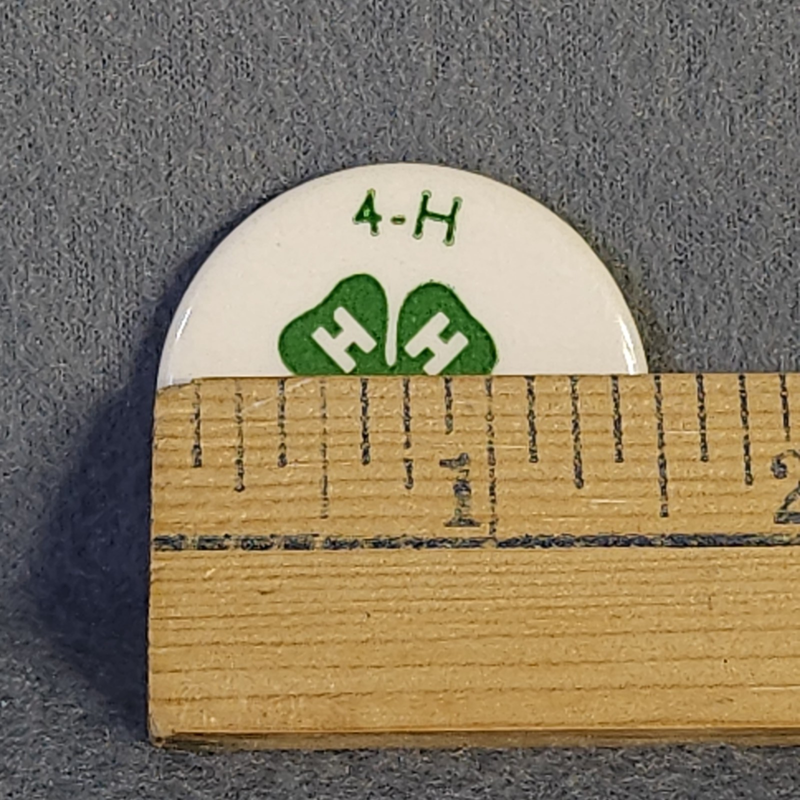 Vintage 4-H Jr. Leader Pinback Button Agriculture Youth Club Collectible
