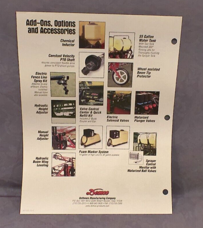 Demco « Doing Our Best To Provide You The Best » Big Wheel Sprayers Sales Brochure