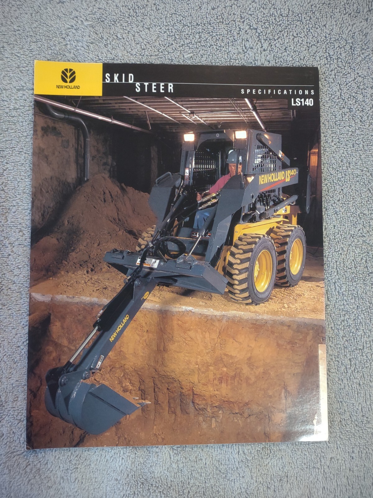 New Holland LS140 Skid Steer Specifications Sales Brochure. Lot Of 8