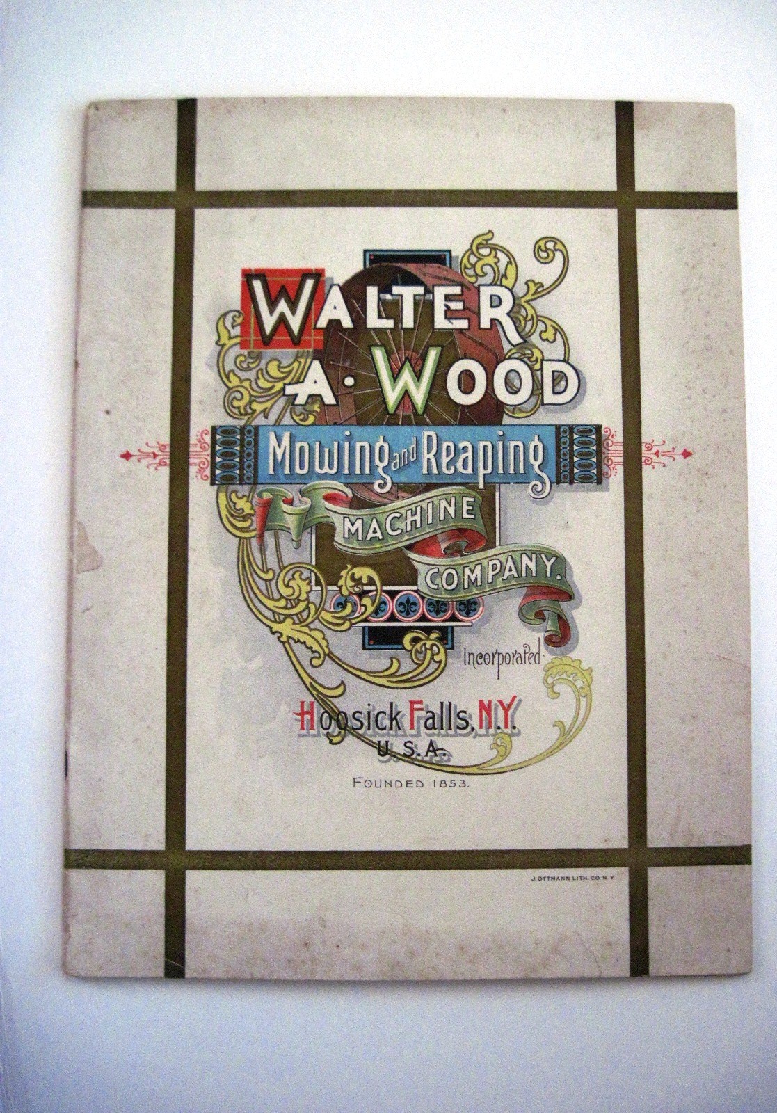 Stunning 1895 « Walter A. Wood » Mowing & Reaping Farm Machine Co.Catalog *