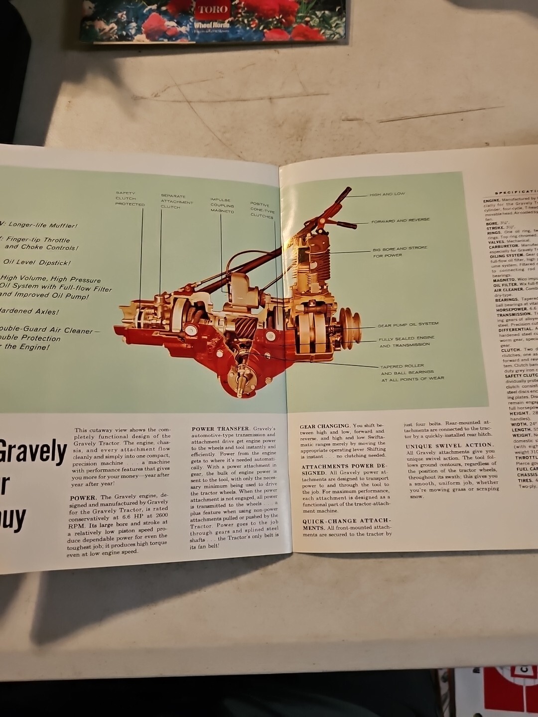 Vintage 1964 Gravely Tractor Lawnmower Dealer Sales Catalog