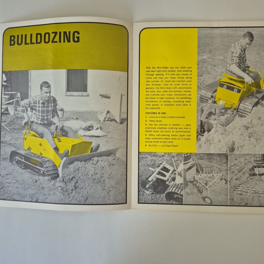 C.F. Struck Corporation Vintage Mini Dozer Multi Page Brochure
