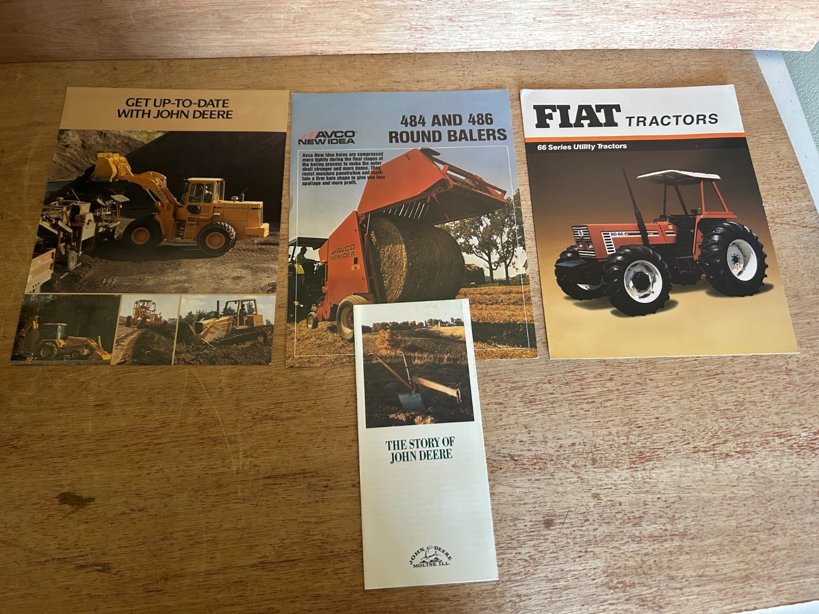 John Deere Fiat Tractors Avco New Idea Advertising Flyer Brochure Vintage Lot