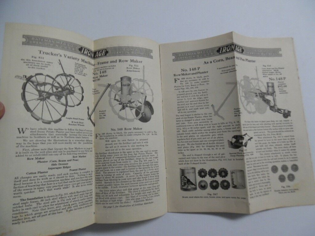 1916 Iron Age Trucker&rsquo;s Variety Machine Catalog Brochure Bateman Mfg Co Vintage