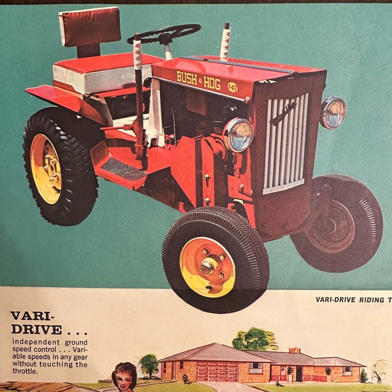 1967 Bush Hog Little Giants Tractor Brochure & Sales Letter | VTG Farm Ephemera