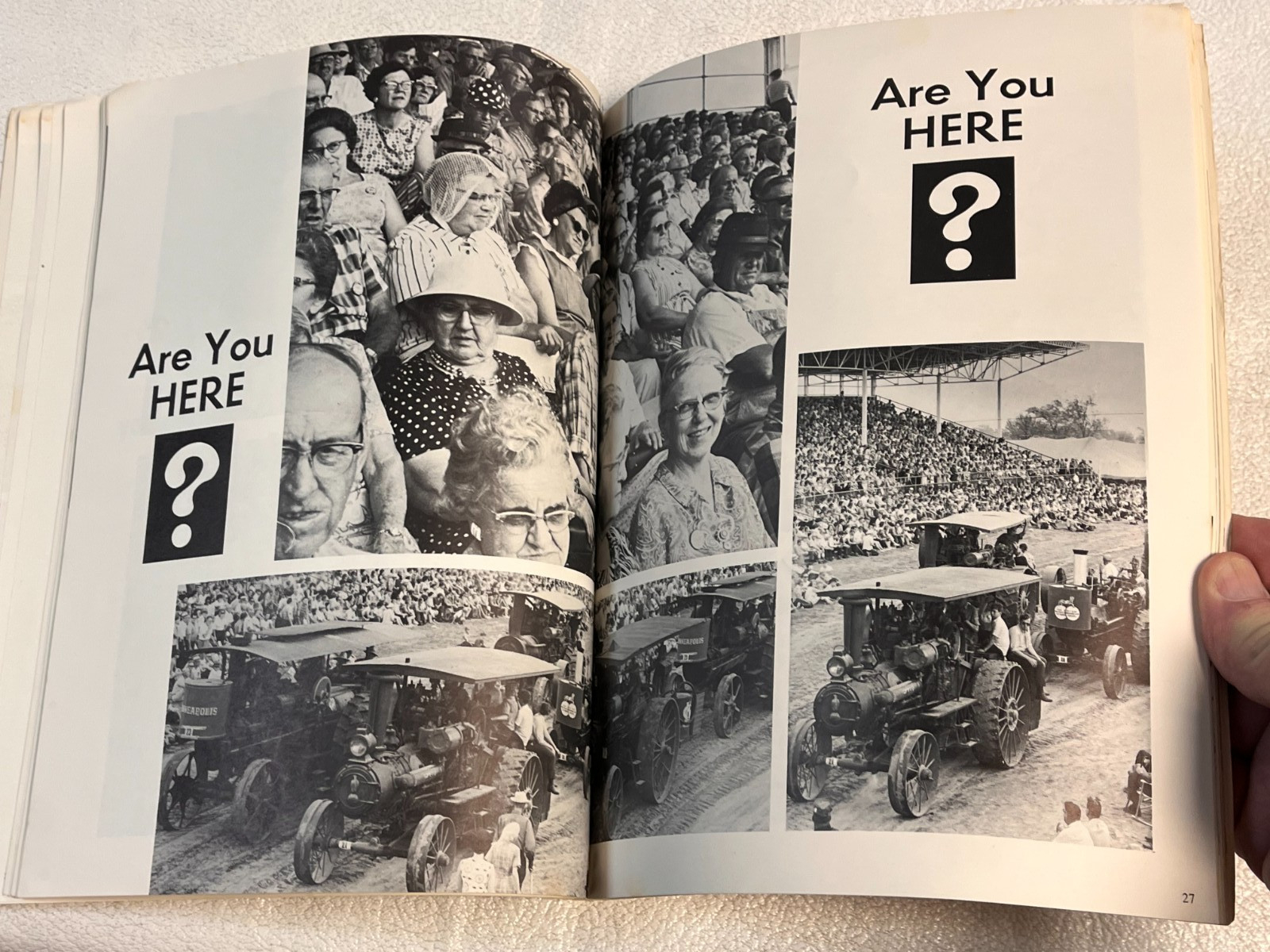 vintage Old Threshers of Iowa Program – Book Undated Softsided Book