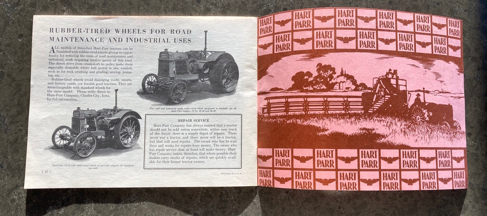 1929 Hart Parr Advertising Booklet