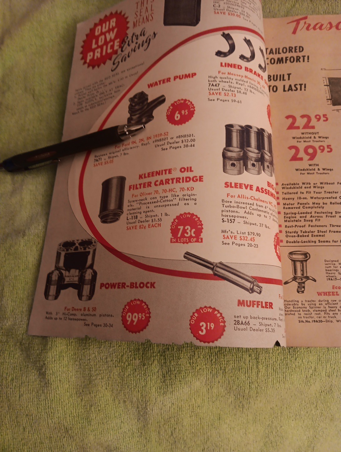 1961 Tractor SUPPLY COMPANY PART GUIDE Blue BOOK Agricultural Machinery Magazine
