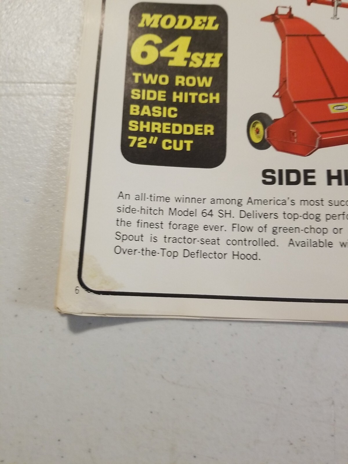 Vintage 1970 L.H. SCHULTZ Mfg Co GENERAL MANURE SHREDDER CHOPPER BROCHURE PRICES