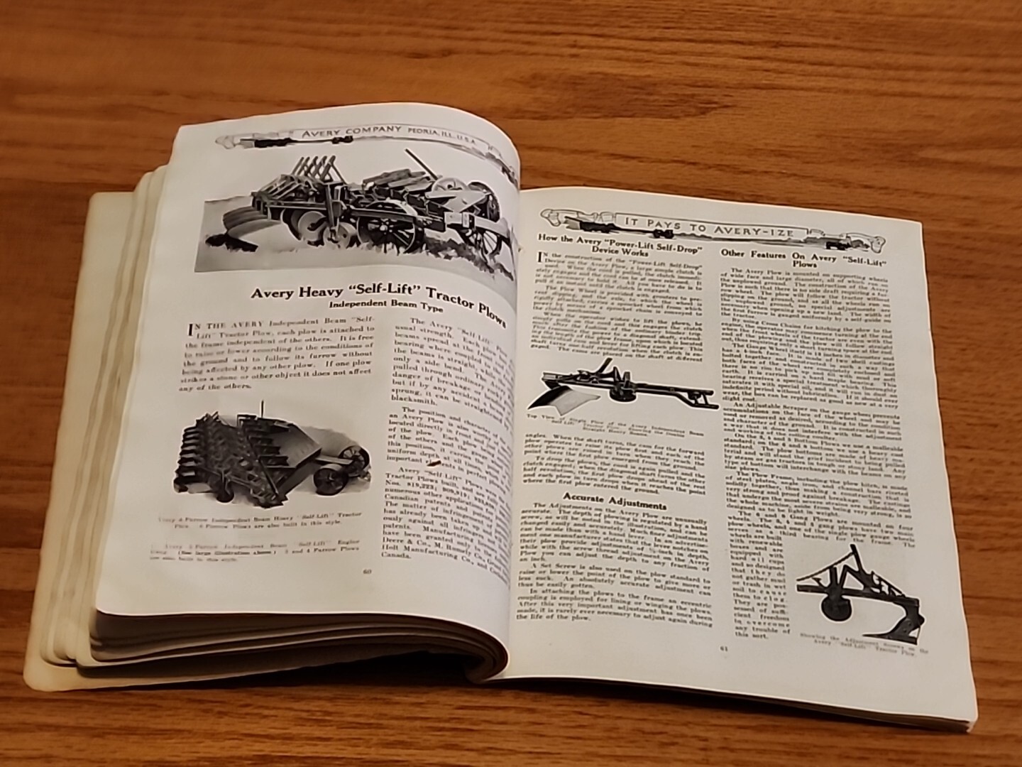 1921 Avery Engine Thrasher Tractor Dealer Catalog Brochure Peoria IL 96 Pages