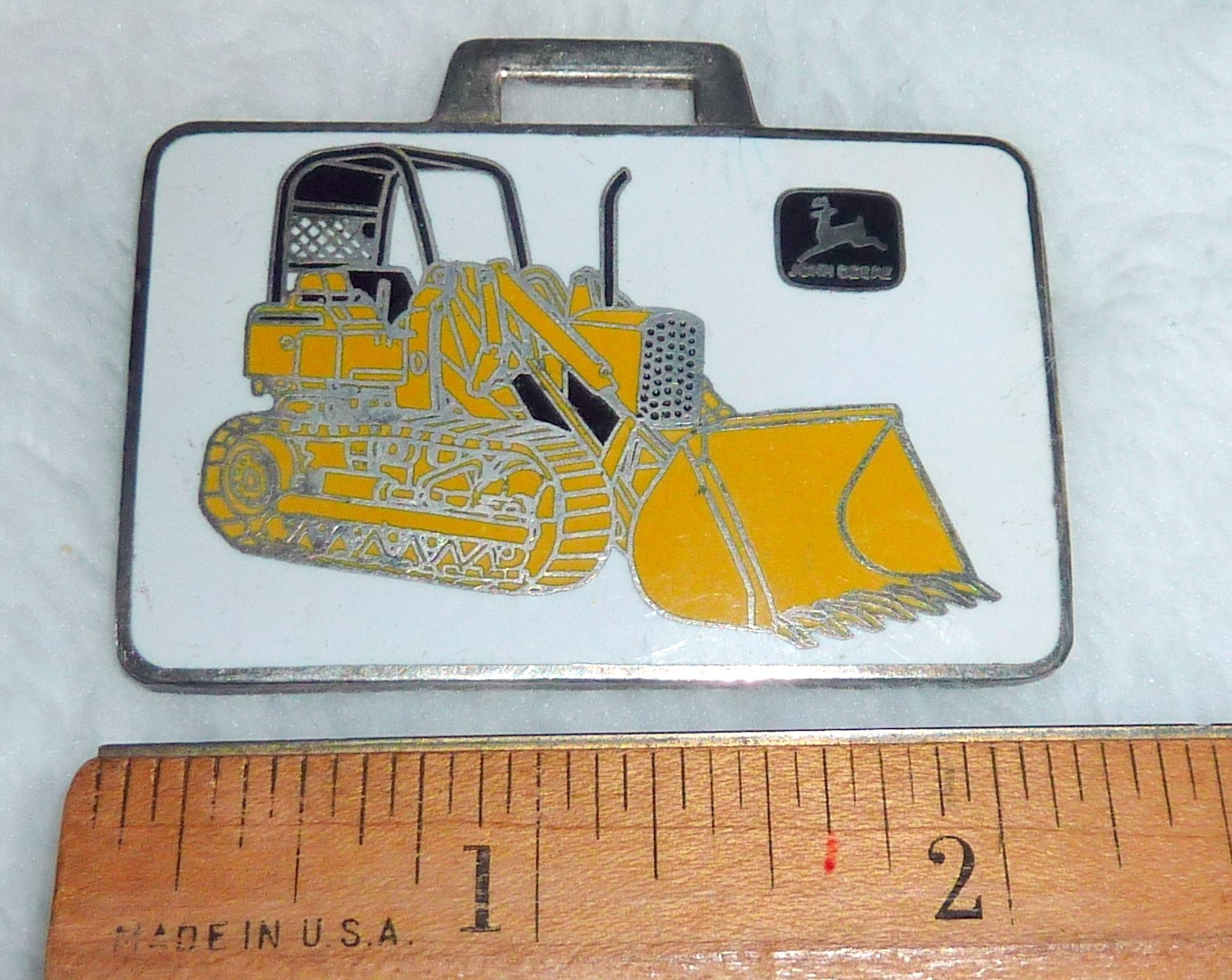 Vintage “Richards Machinery Corp” John Deere Dealer Heavy-Equipment Badge / Fob