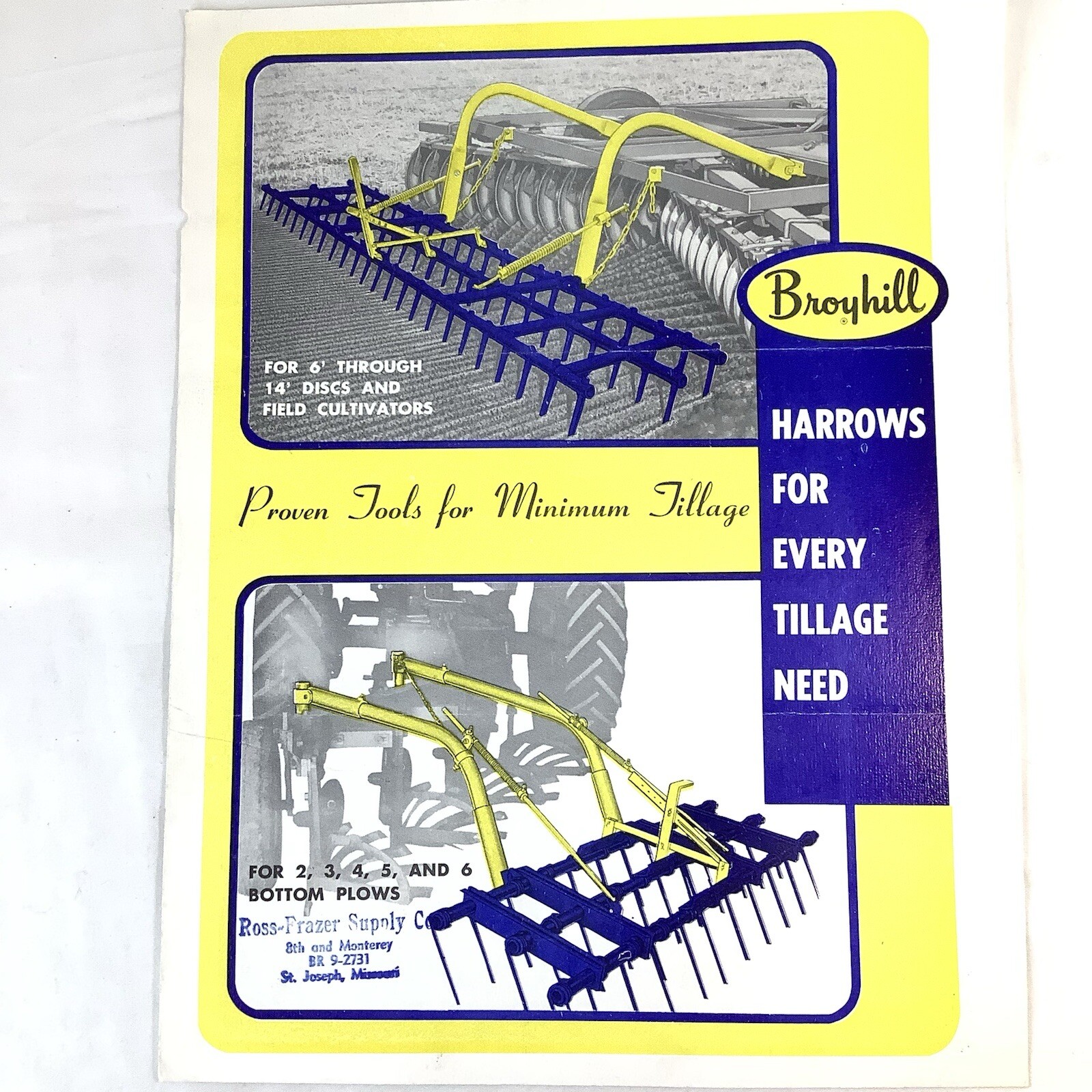 The Broyhill Company Field Master Spraying Systems Brochure Ag Farming Row Crops