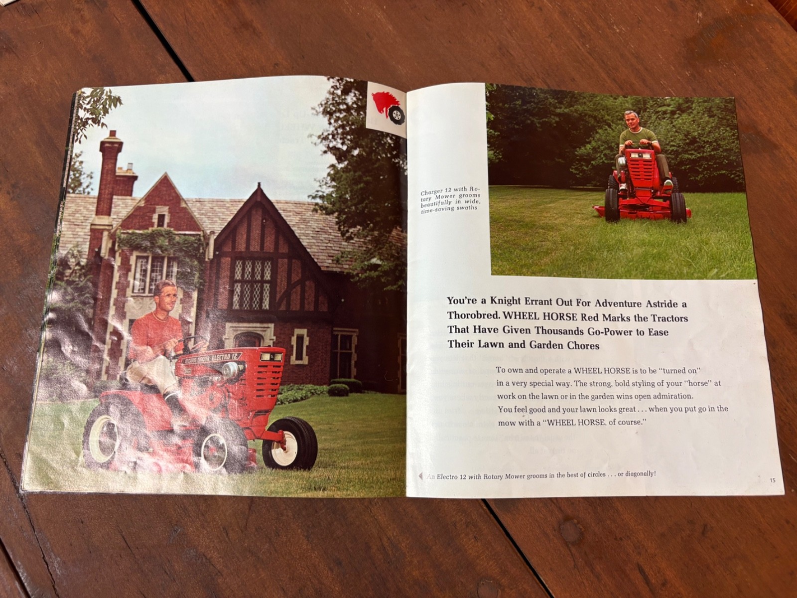 1969 Wheel Horse Garden Tractor Sales Brochure Electro 12 Charger 10 12
