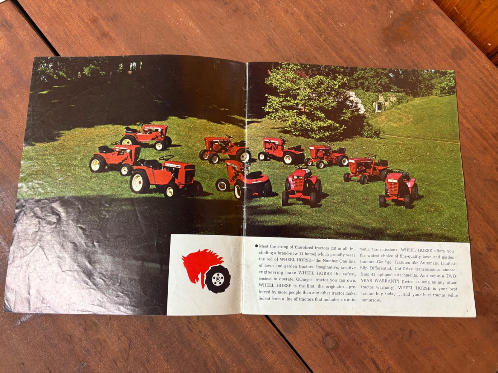 1969 Wheel Horse Garden Tractor Sales Brochure Electro 12 Charger 10 12
