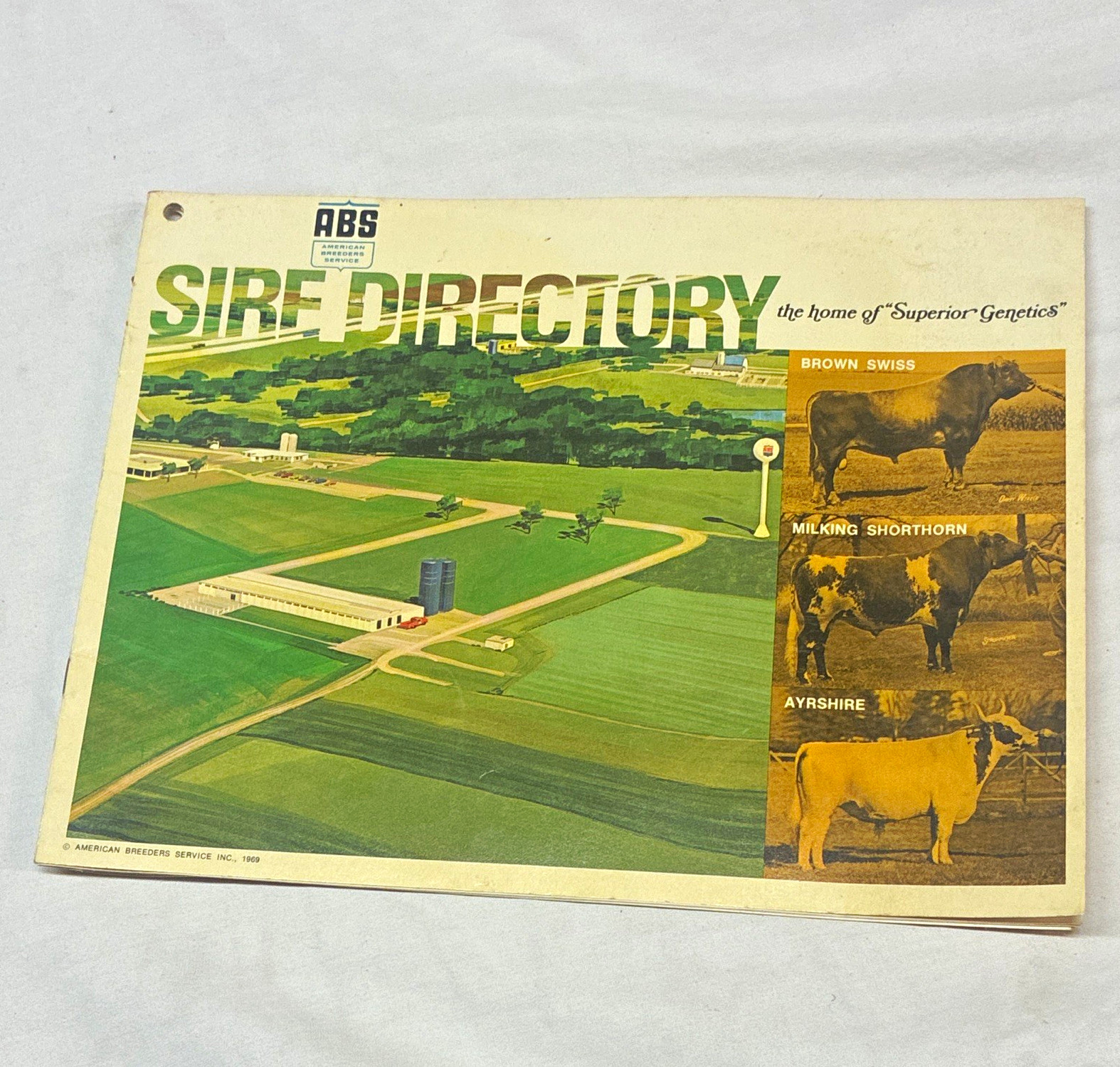 ABS American Breeders Service 1969 Sire Directory Dairy Cattle Breeding Booklet