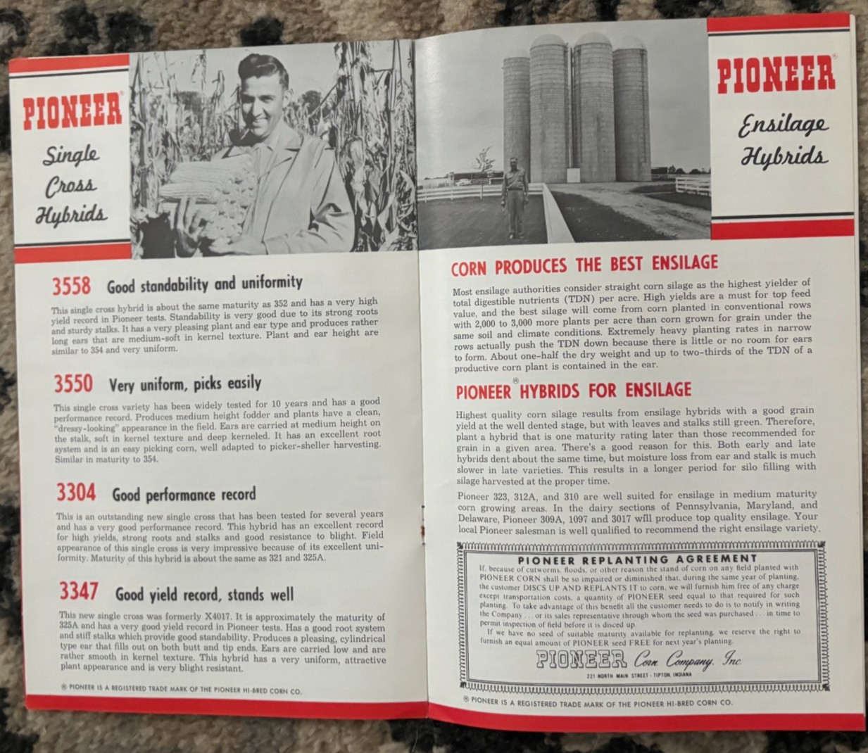 Pioneer Hybrids Seed Corn For 1963 Brochure DCPA26