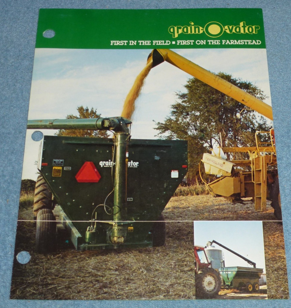 Vintage 1984 Schaeff Namco Grain-O-vator Augers Farm Equipment Brochure Specs