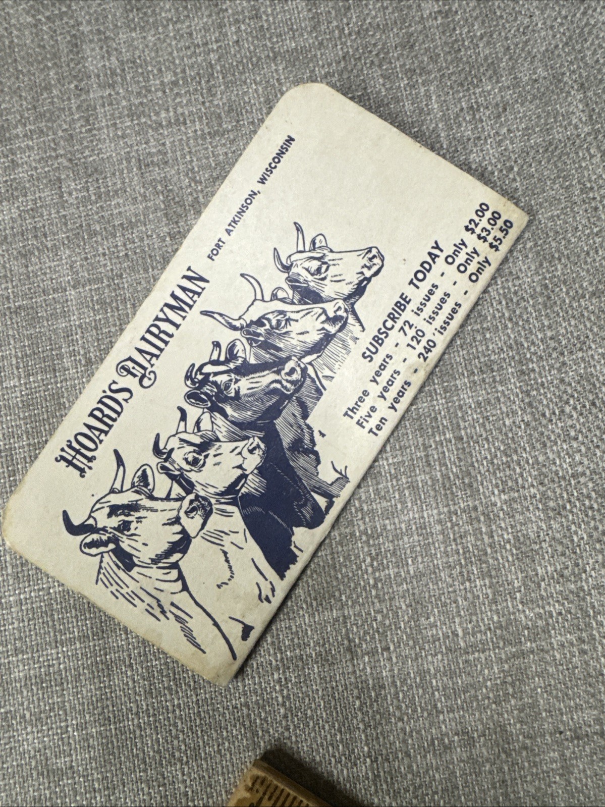 Vintage Agriculture Hoards Dairyman Memo Book Ft Atkinson Wisconsin 63 64 65 (f)