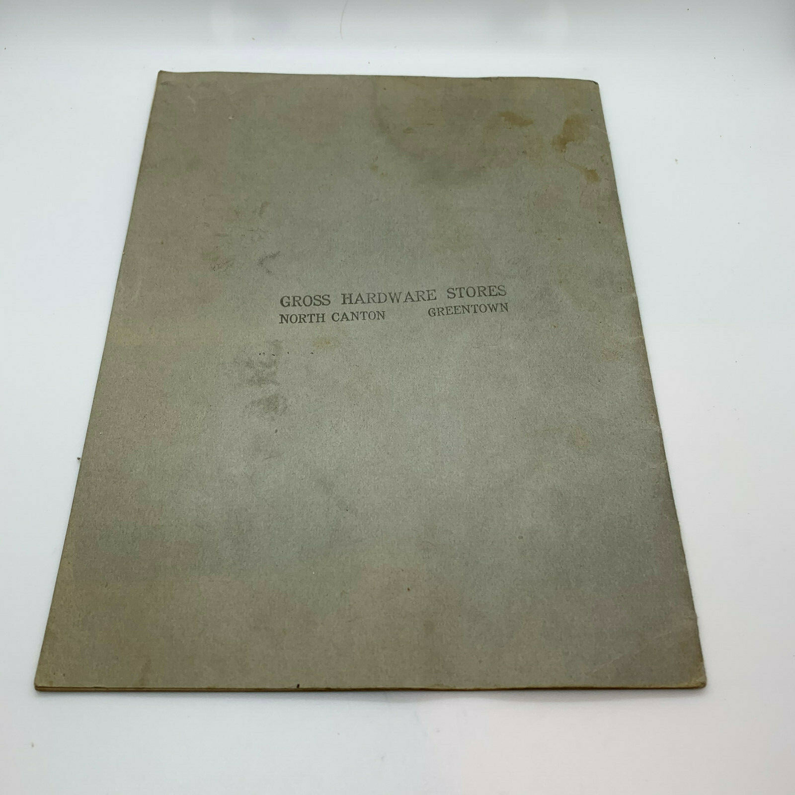 Gross Hardware Advertising Farm Accounting Record 1940 s Greentown Ohio Keystone