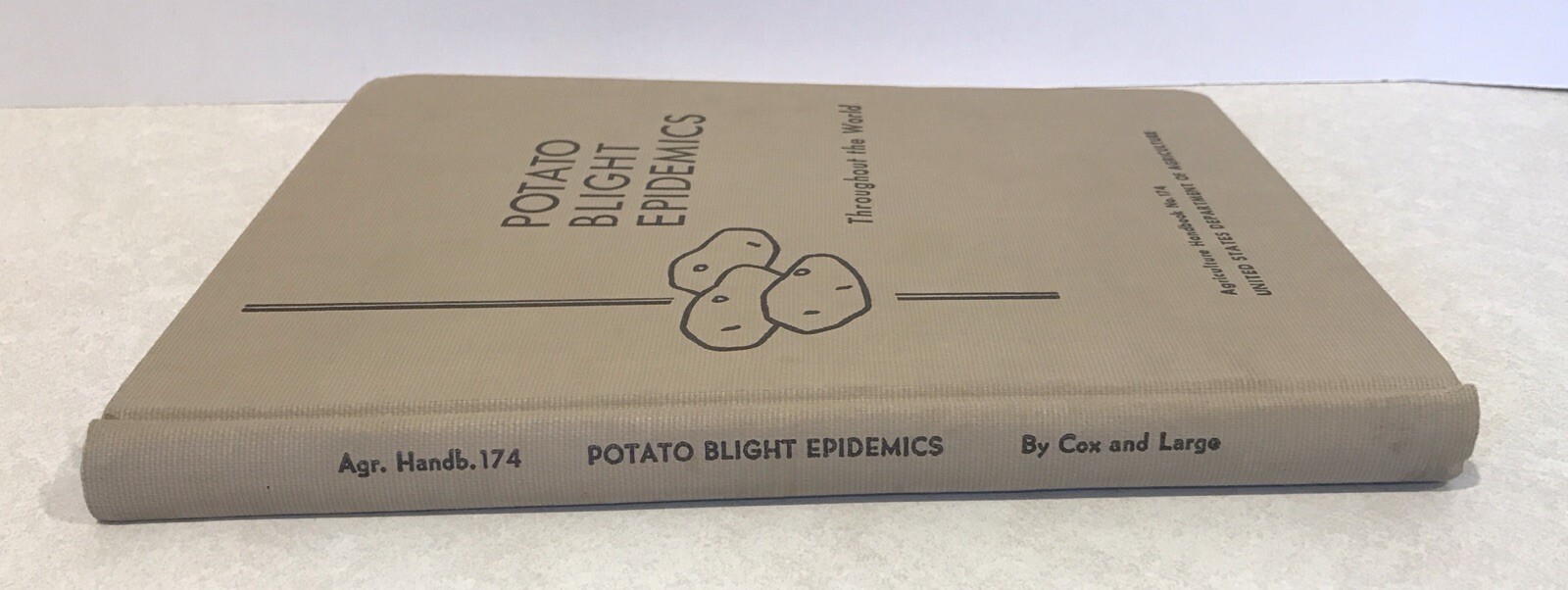 VINTAGE 1960 Potato Blight Epidemics USDA Disease Potatoes Handbook Illustrated