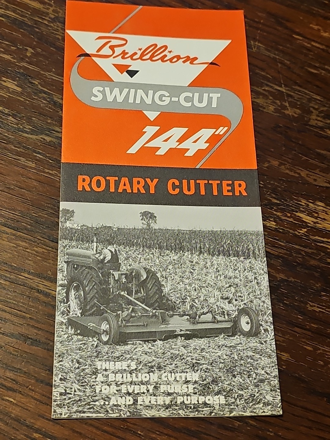 Brillion 144 Inch Rotary Cutter Dealers Sales Brochure Foldout