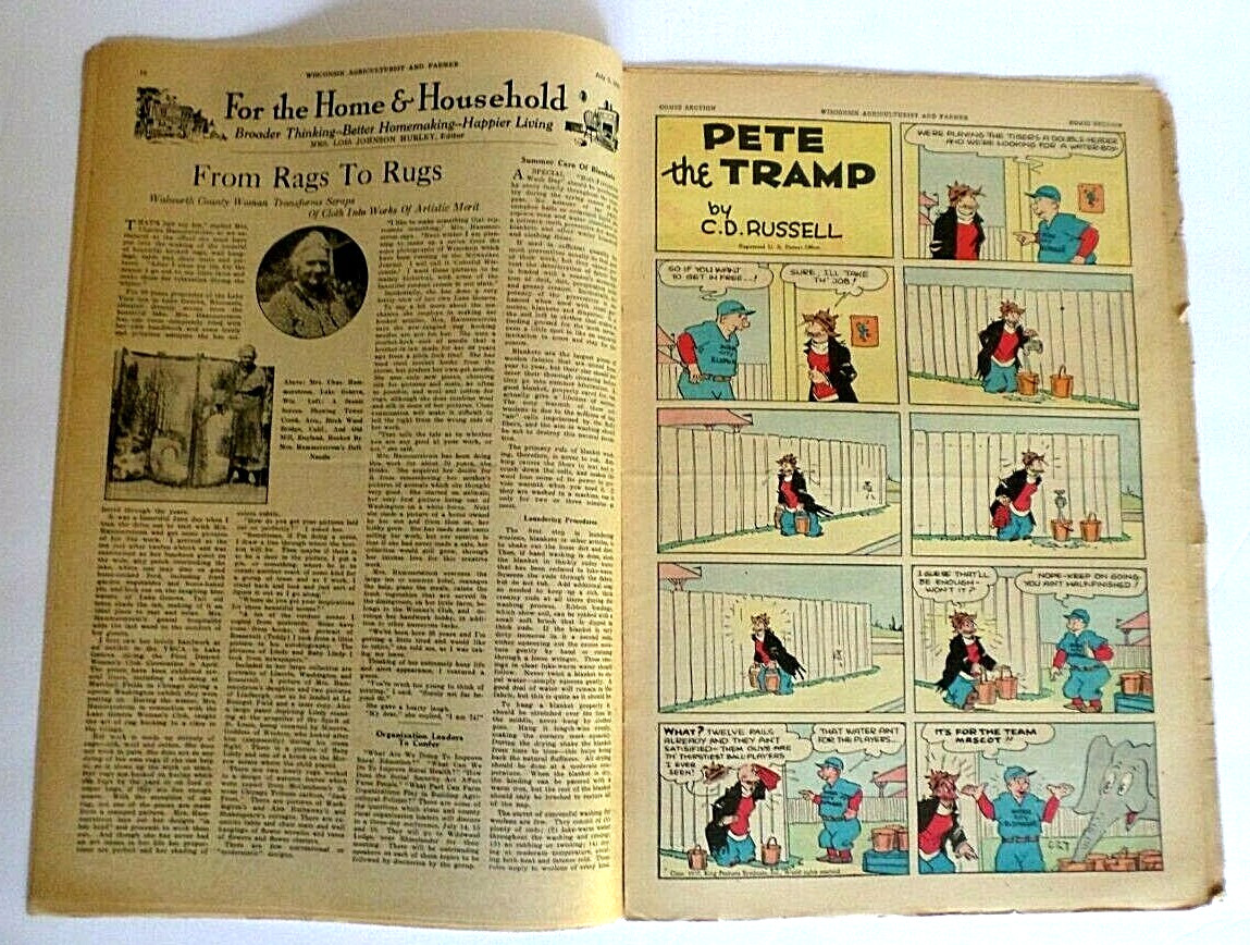 Vintage Wisconsin Agriculturist and Farmer Magazine July 3 & Sept 25, 1937 Issue