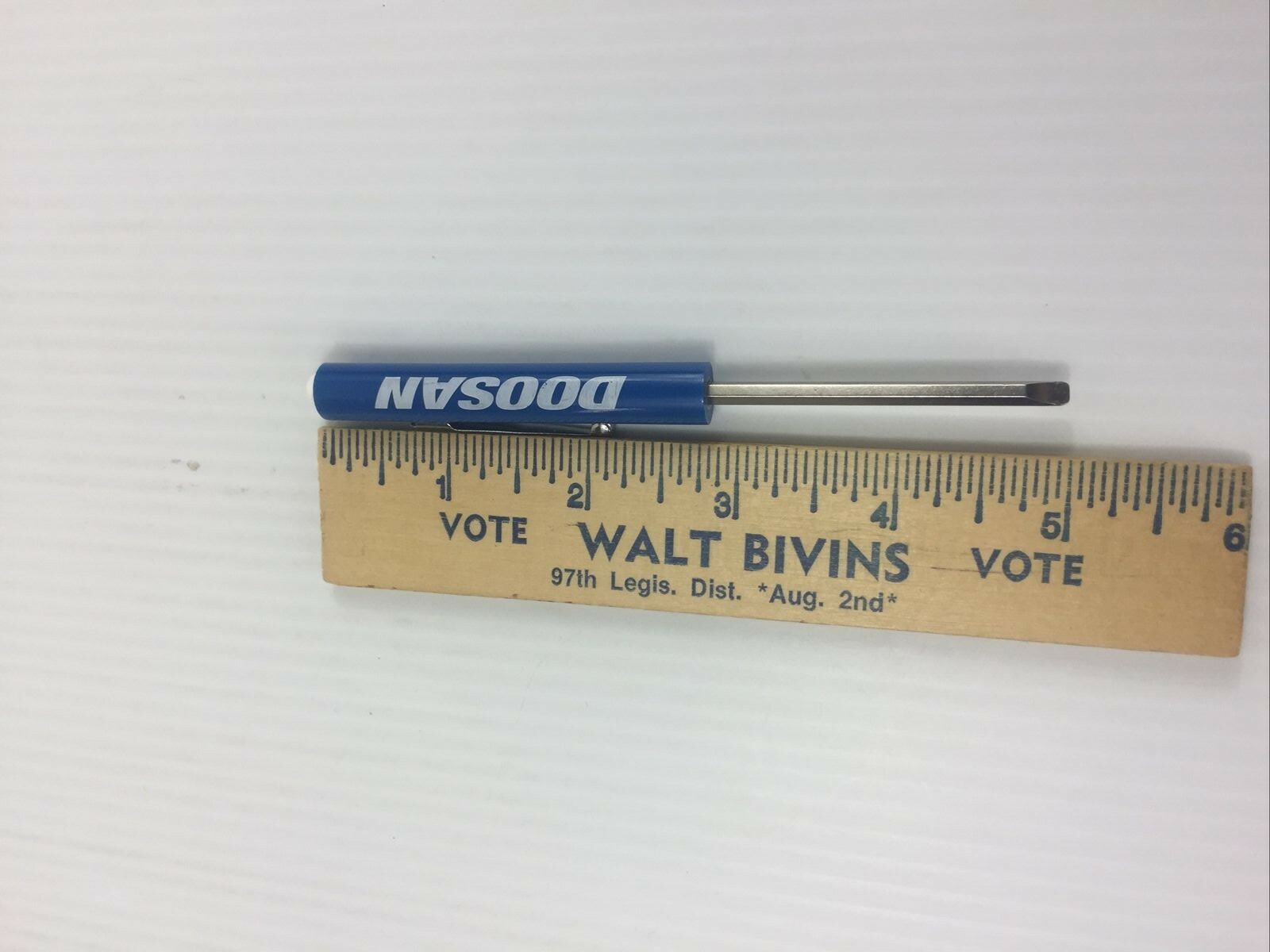 Doosan Heavy Equipment Mini Screwdriver. Factory Salesman giveaway.