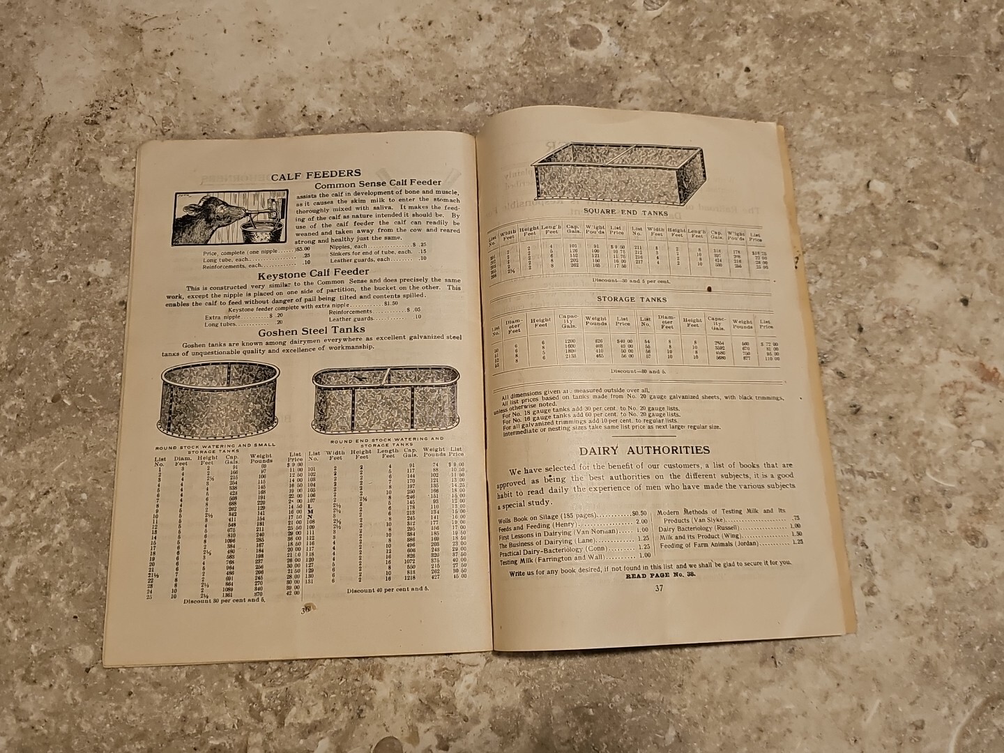 Root dairy supply catalog West chester pa milk cream separtor engine keystone