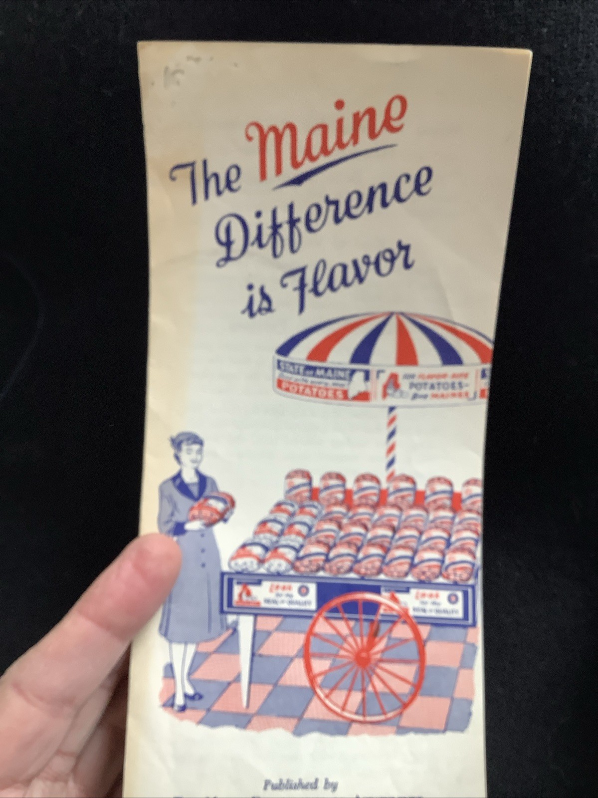State of Maine potato department of agriculture vintage brochure Augusta