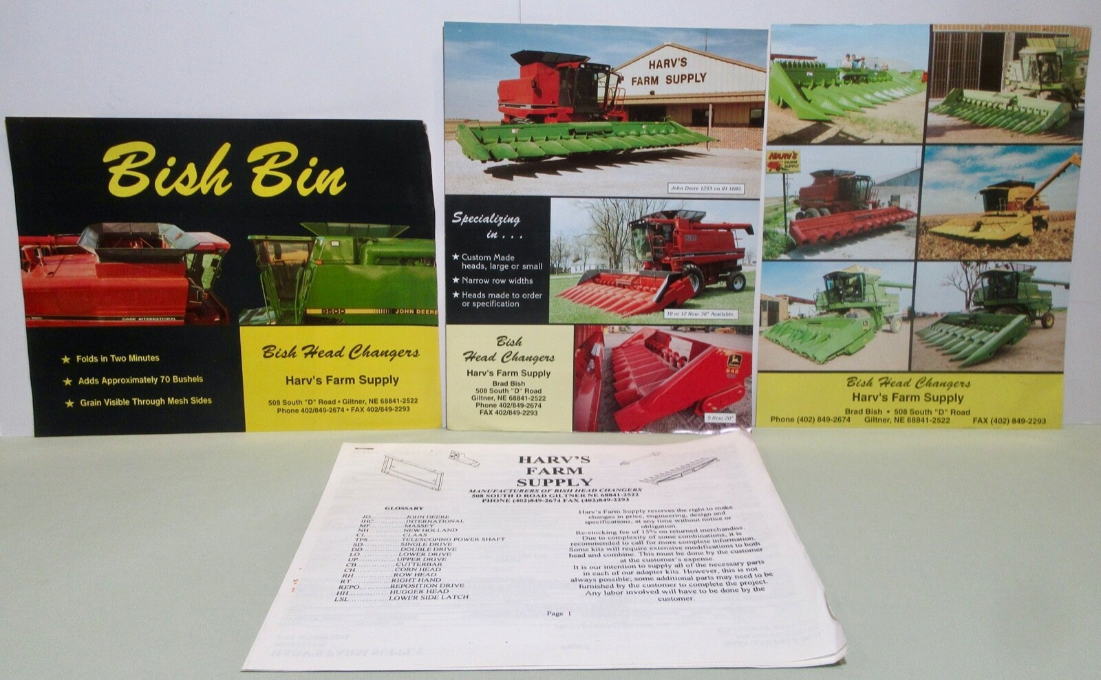 Vintage Harv&rsquo;s Farm Supply Pamphlets With Prices Giltner, NE ( Lot of 4) 1977