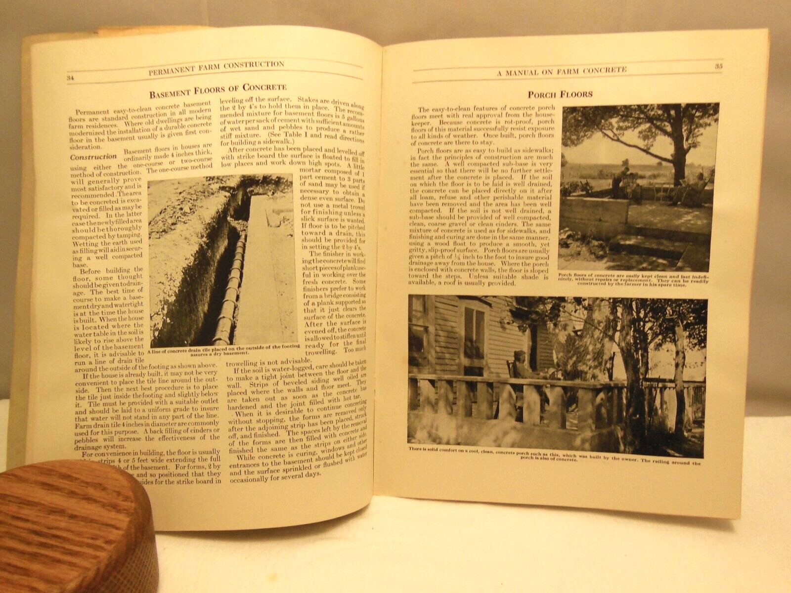 VTG MANUAL ON FARM CONCRETE PERMANENT FARM CONSTRUCTION PORTLAND CEMENT ASSOC.