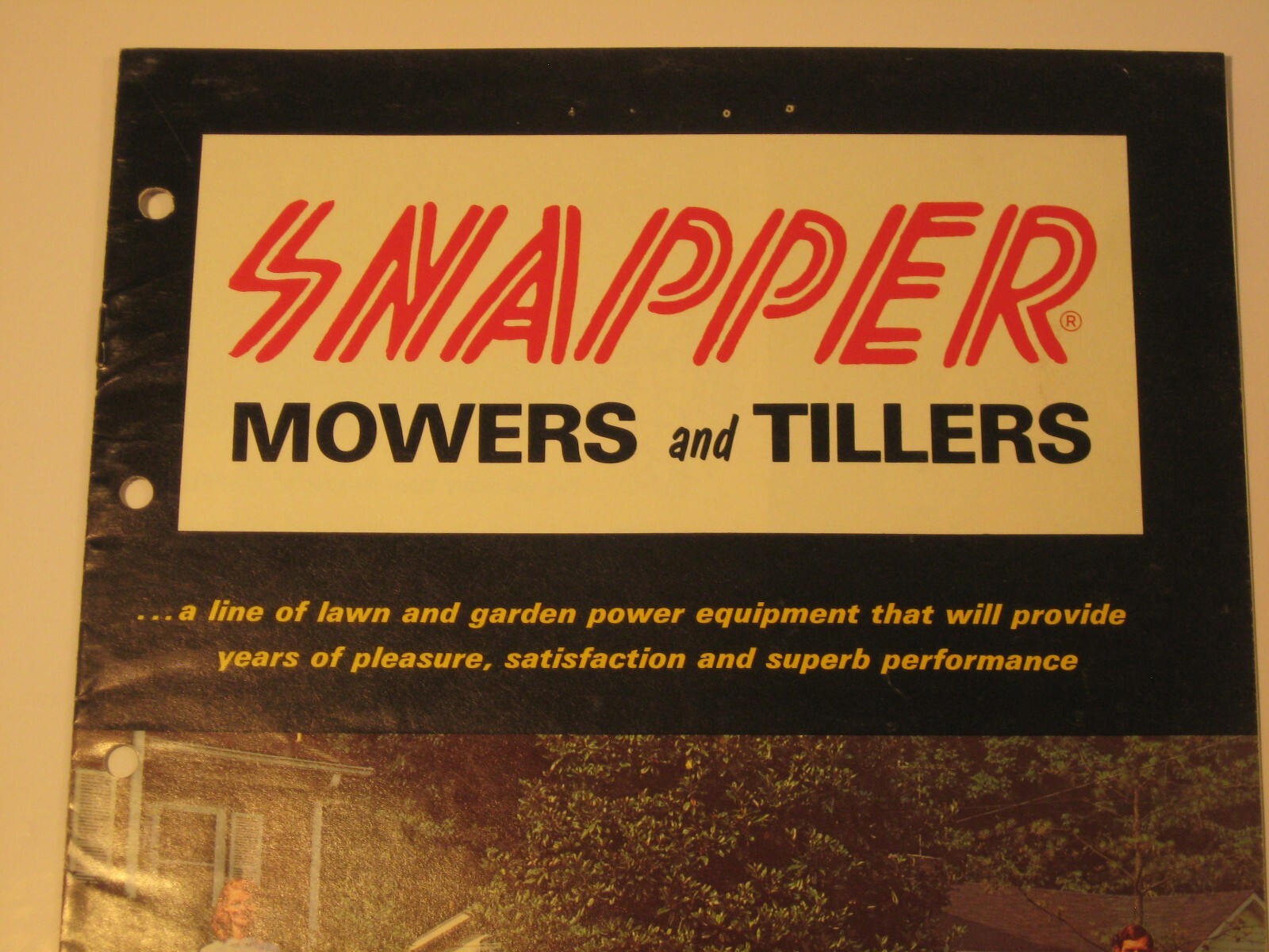 Snapper Mowers And Tillers Sales Brochure Old McDonough