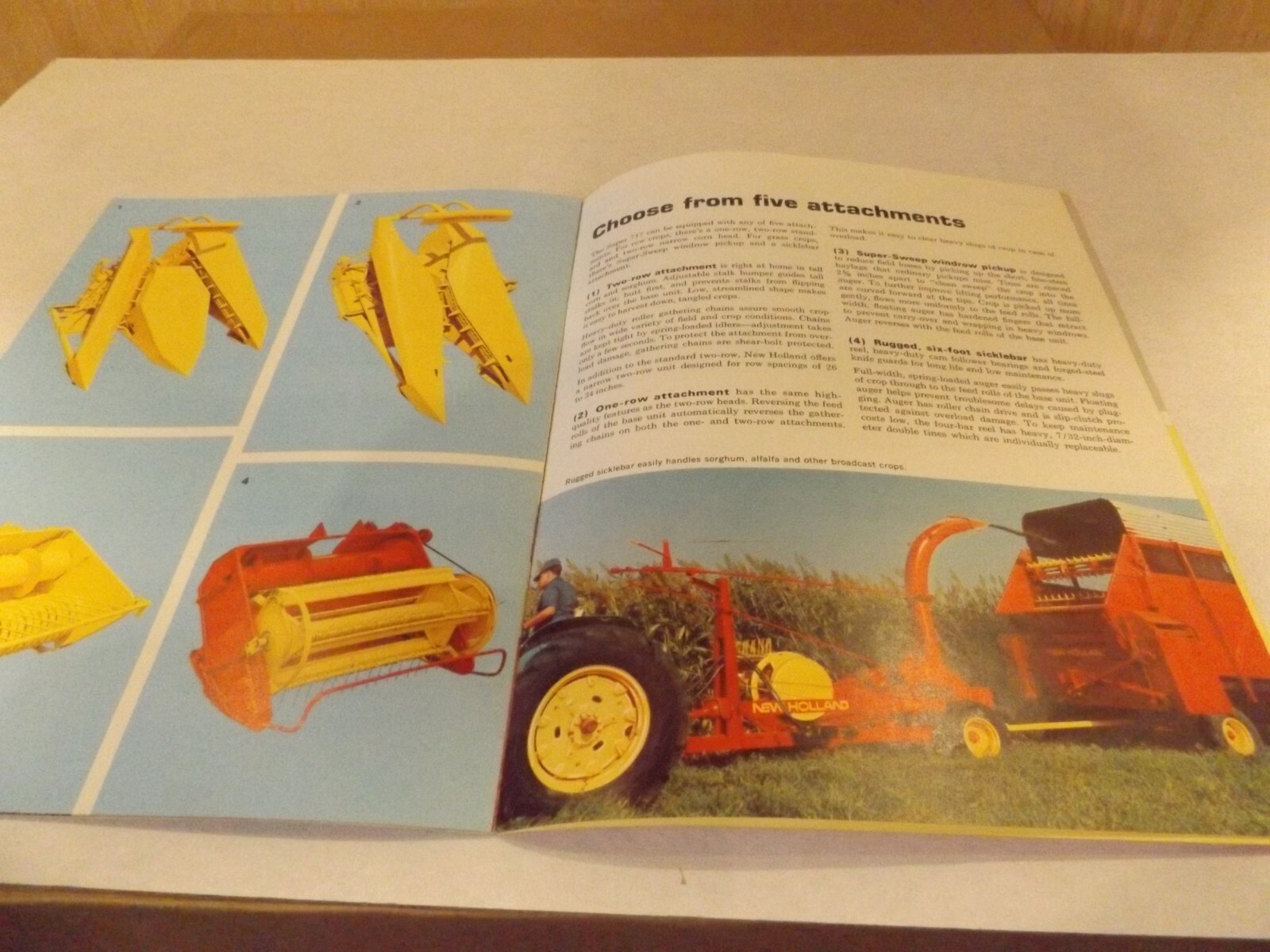 1969 SPERRY RAND NEW HOLLAND FORAGE HARVESTER SUPER 717. LIT # 31071714 12/69