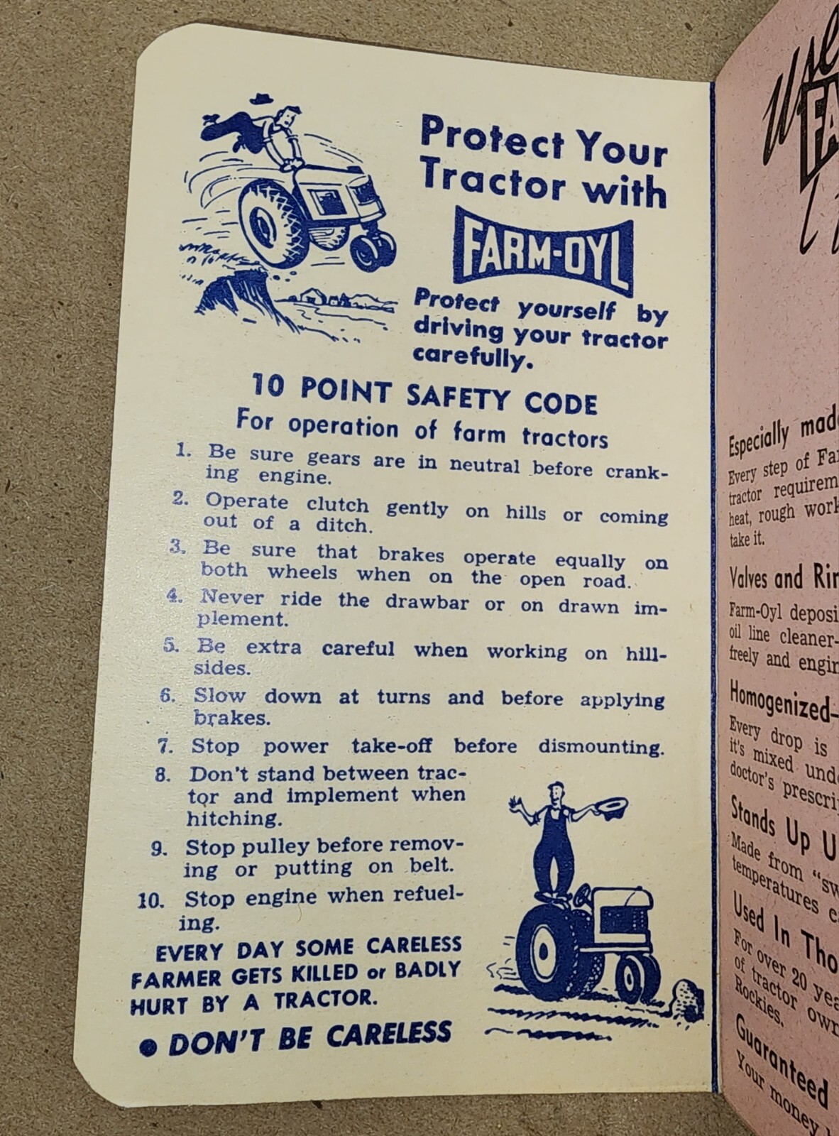 Farm-Oyl Memo Book 1949 50 Petroleum Advertising Stichter Imp Co – Lexington, IL