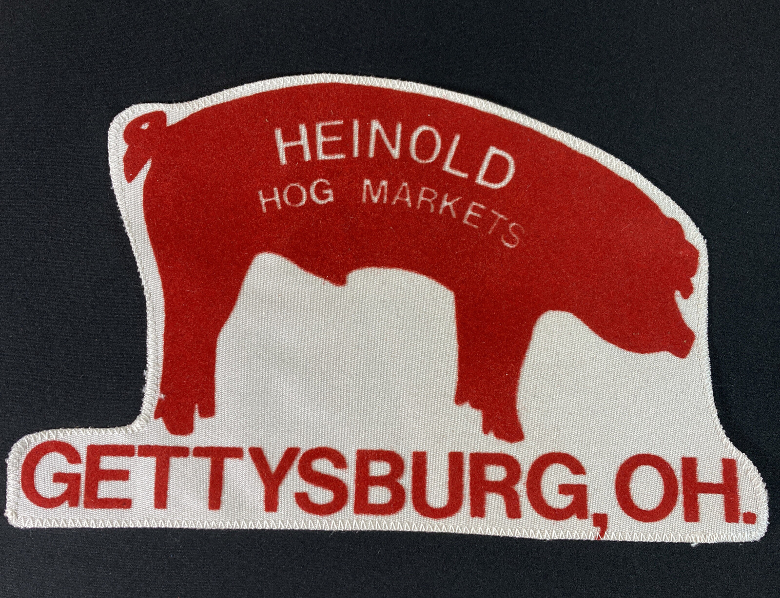 Large Heinold Hog Markets Gettysburg Ohio Farming Agriculture Farm Logo Patch