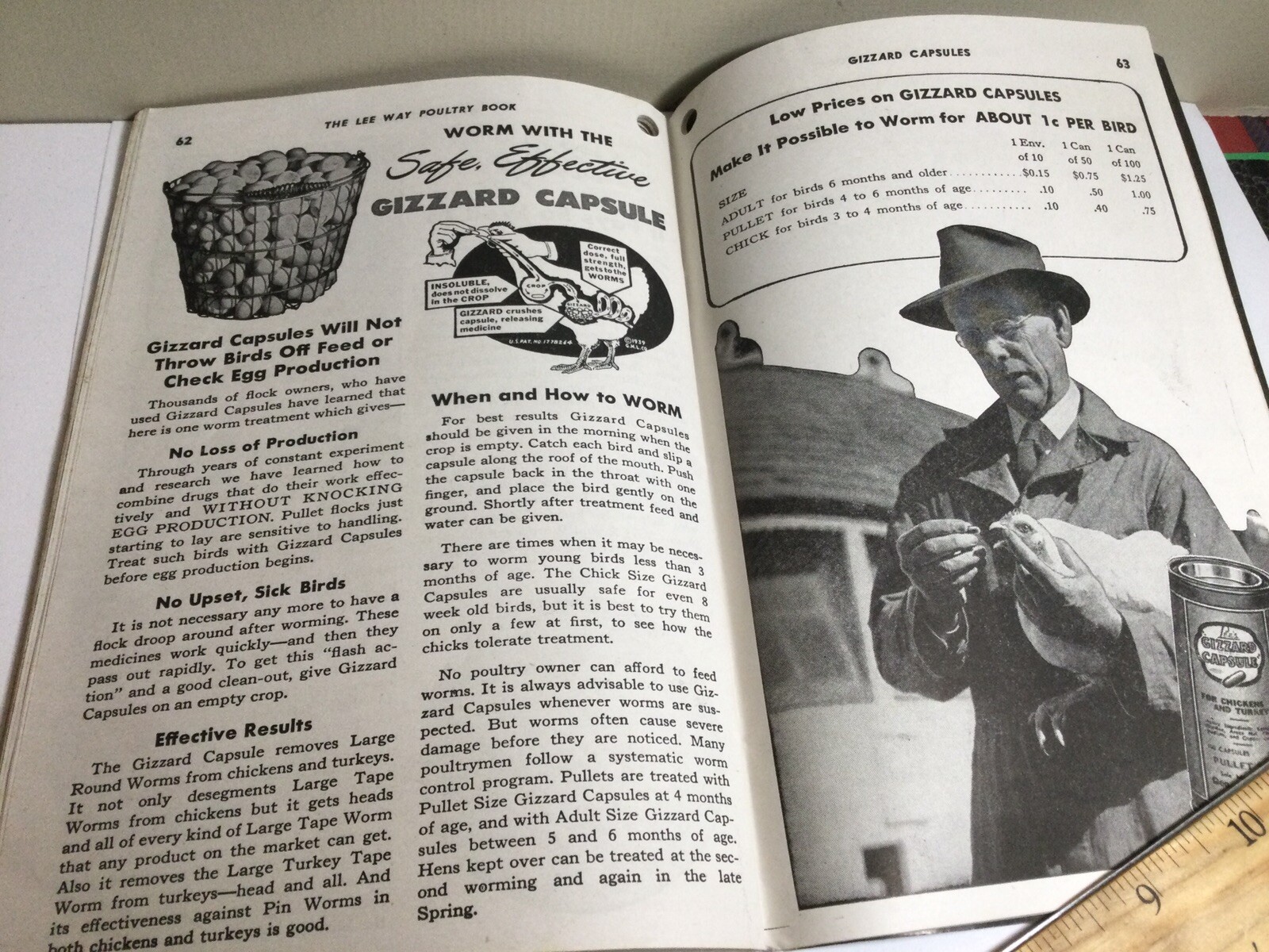 RARE 1948 “THE LEE WAY POULTRY BOOK” FARM GUIDE TO POULTRY HEALTH ILLUSTRATED