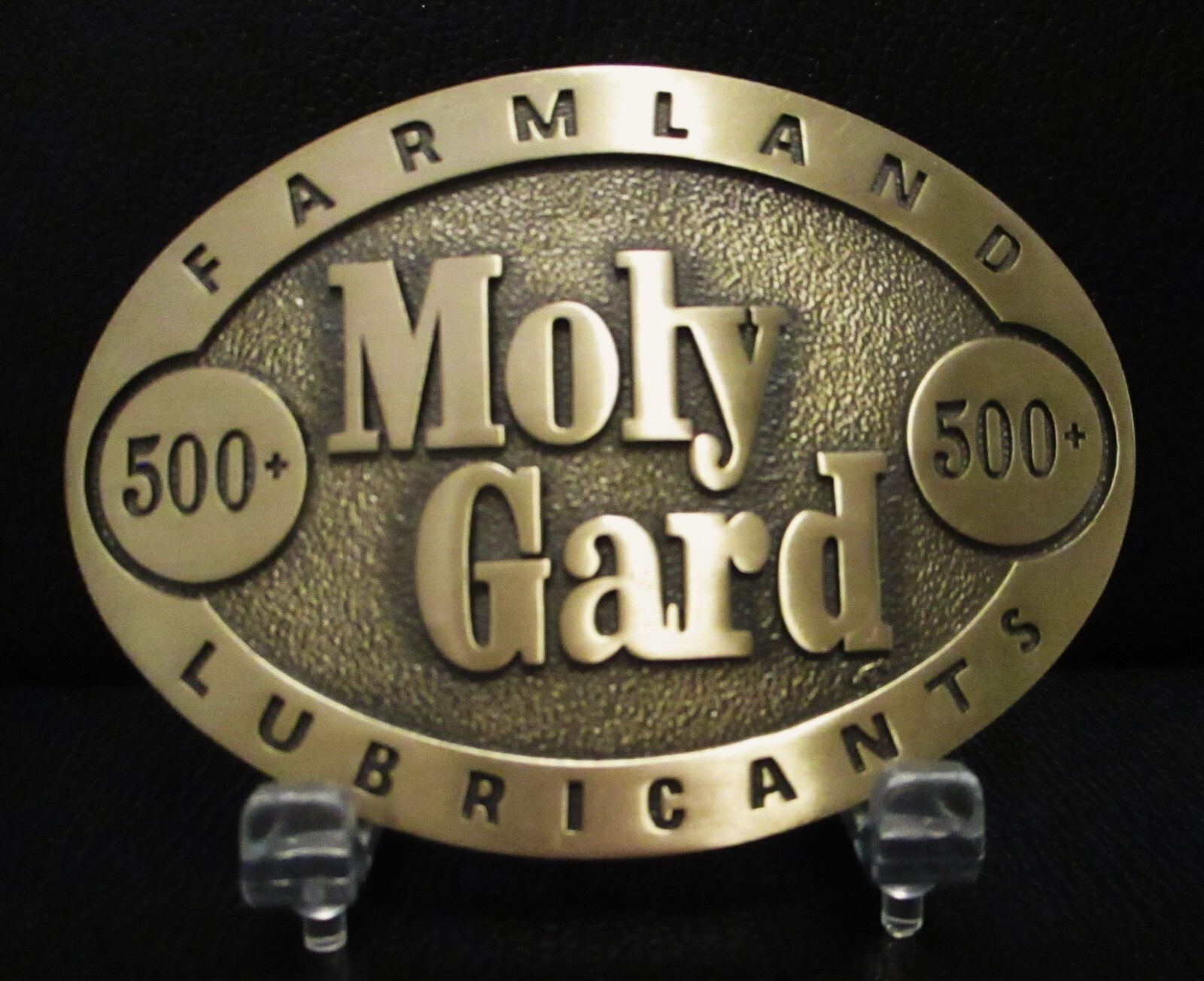 Moly Gard 500+ Farmland Lubricant Solid Brass Belt Buckle Farm & Construction