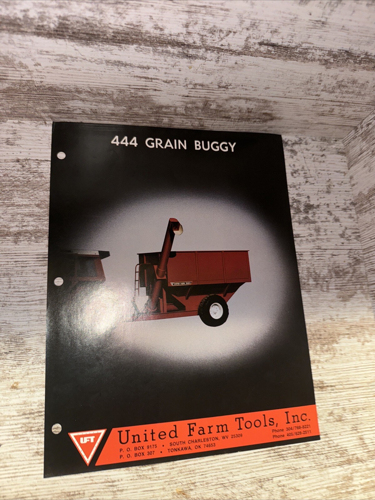 United Farm Tools Inc 444 Grain Buggy Sales Brochures Oelwein Iowa DP